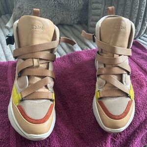 Chloe Multicolor High-Top Sneakers